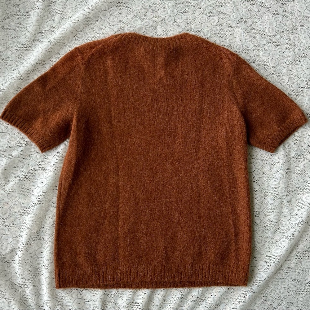 Everlane alpaca tee in copper xs